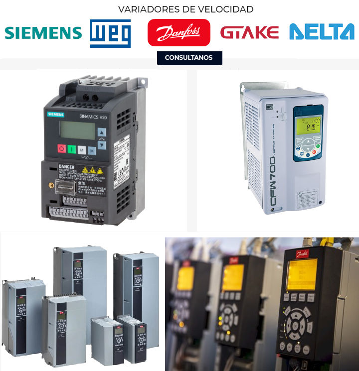 Variador WEG SEW SIEMENS DELTA DANFOSS